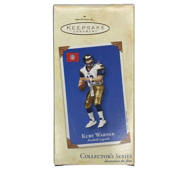Kurt Warner Football Legends Hallmark Ornament 8th In Series 2002 - Picture 1 of 3